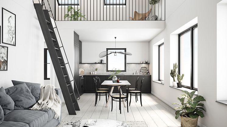 Visionsbild kök Brf Götaporten 