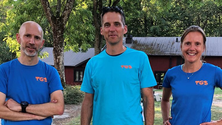 Laurent Leloup, Anna Nystedt och Fredrik Nystedt som arrangerar Trail Genom Skåne hoppas på cirka 150 deltagare under de två tävlingsdagarna.