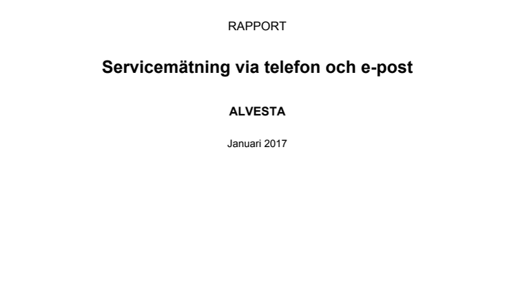 Tillgänglighetsundersökning 2016