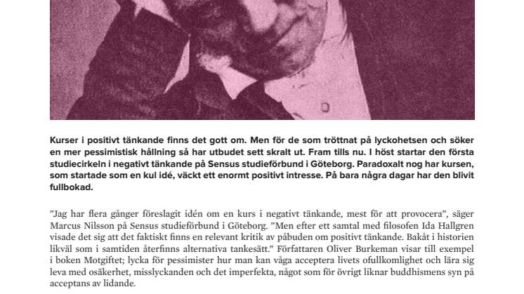 Lär dig att tänka negativt i höst!