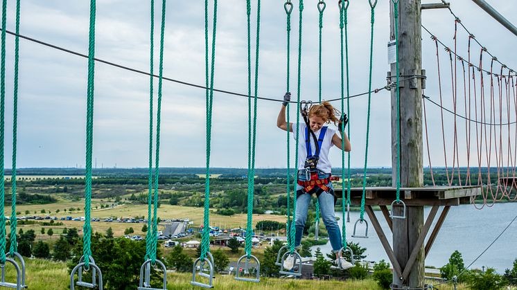 Panoramablick im Kletterpark am Markkleeberger See - Foto: Kletterpark Markkleeberg