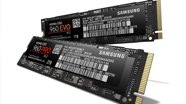 Samsung esitteli suorituskykyisimmät SSD:nsä – 960 PRO ja EVO