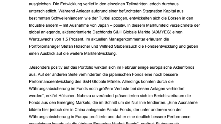 „Wir befinden uns nach wie vor im konjunkturellen Aufschwung“