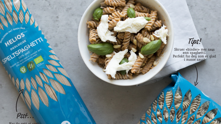 Helios speltpasta – familievennlig favoritt!