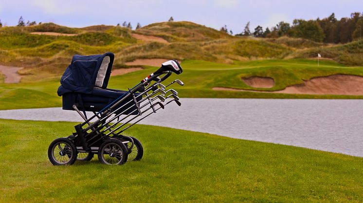 KiddyKaddy - Gör om barnvagnen till en rullande golfbag