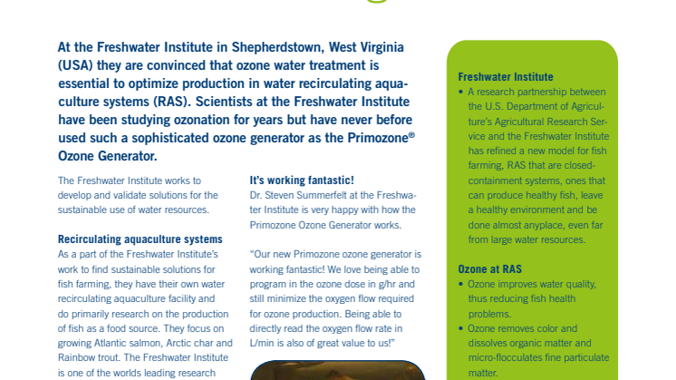 Why ozone at RAS works