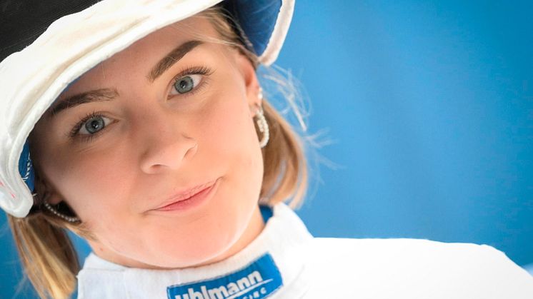 Elvira Mårtensson är en av deltagarna vid stundande världsmästerskap i Milano. Elvira Mårtensson är för närvarande Sveriges högst rankade damvärjfäktare i världen på 67:e plats. Foto:  Augusto Bizzi 