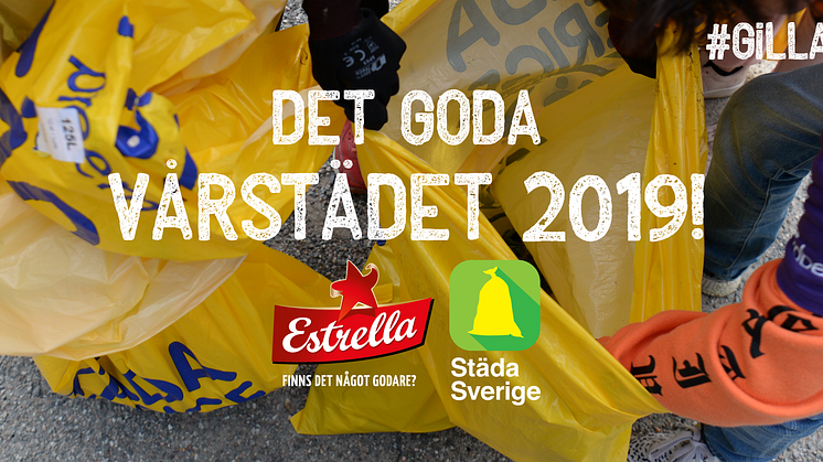 Det goda vårstädet 2019 är ett samarbete mellan Estrella och organisationen Städa Sverige