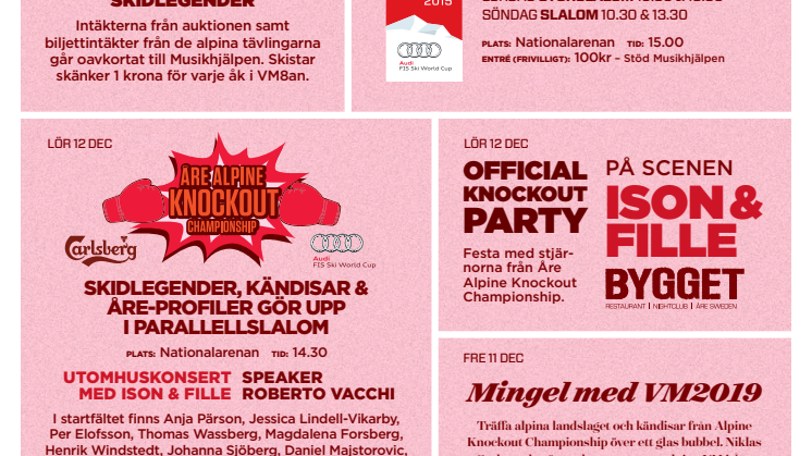 Program Åre Ski Opening
