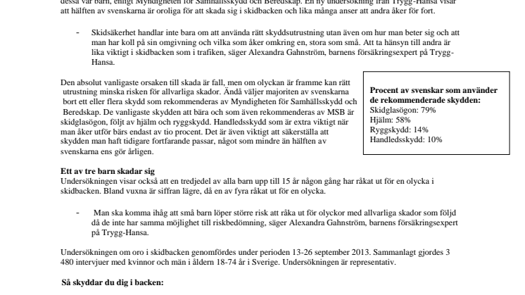 Mer än hälften oroliga för att bli påkörda i skidbacken - ändå ratas skidskydden