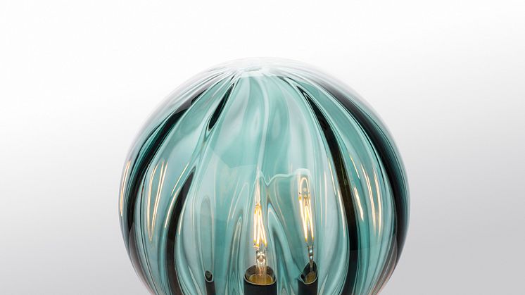 Bordlampe Optikk i blågrønn