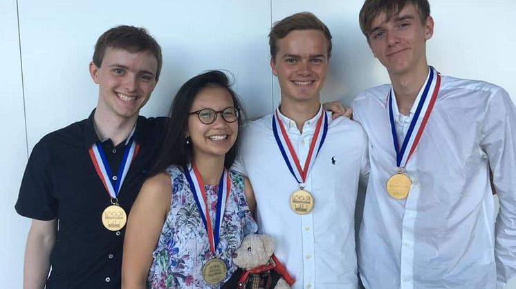 Det danske kemi-landshold med OL-medaljer