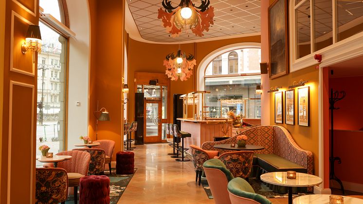 Entré/reception på Hotel Kung Carl, Stockholm
