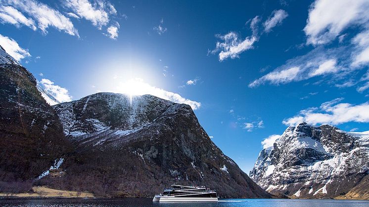 Den 8.mai kan de bli med på ein eksklusiv pressetur med det nye, utsleppsfrie og heil-elektriske fartøyet "Future of The Fjords"