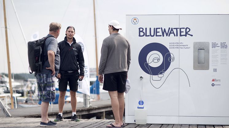 Två av Bluewaters högeffektiva vattenreningsstationer togs i bruk för en vecka sedan på Sandhamn för att producera rent dricksvatten dagligen direkt från Östersjön