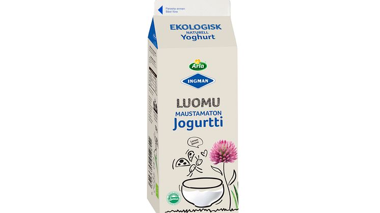 Arla Ingman Luomu  maustamaton jogurtti 750 g