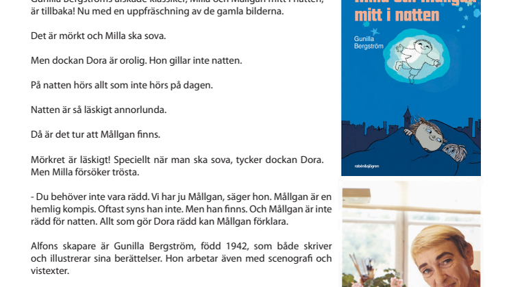 Gunilla Bergströms klassiker om att ha svårt att sova på natten är tillbaka
