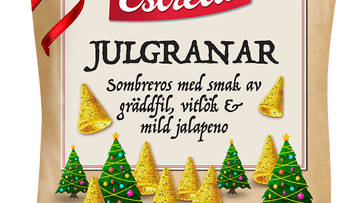 Estrella 2019 Julgranar med smak av gräddfil, vitlök & jalapeno 