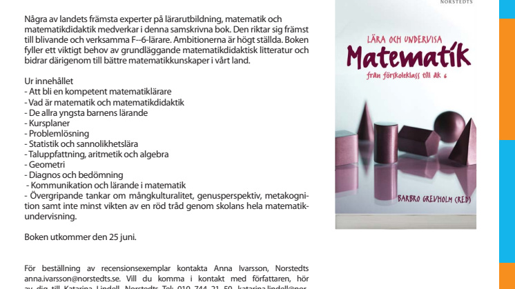 Lära och undervisa matematik