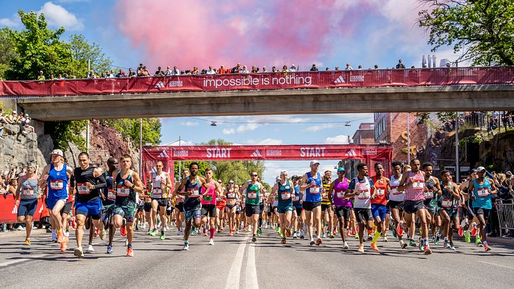 Etiopiska trippelsegrar på Stockholm Marathon