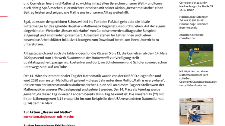Besser mit Mathe – am Internationalen Tag der Mathematik