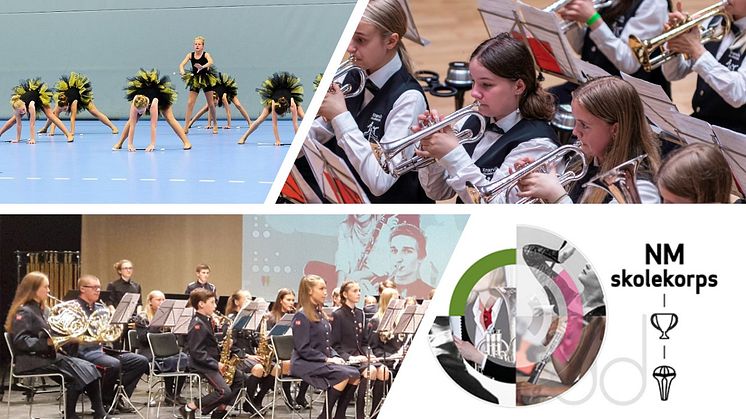 Tre norgesmesterskap i korps og drill på en helg