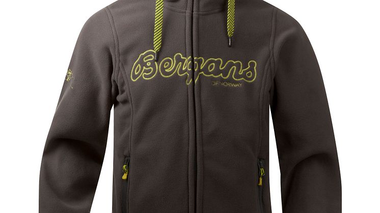Bryggen Youth Jacket - Solid Dark Grey/Citrus