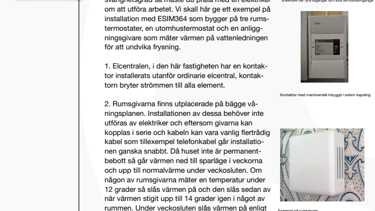 Värmestyrning med ESIM364