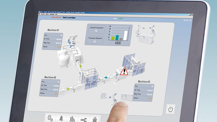 Operating and monitoring tasks now possible on mobile devices thanks to new visualisation app