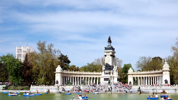 Parken Retiro i Madrid