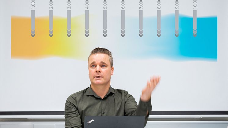 Mandus Rudholm ansvarar för försäljningen av Proton Lightings produkter i östra Sverige.