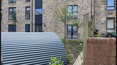 Secure cycle storage at Millerbank Street