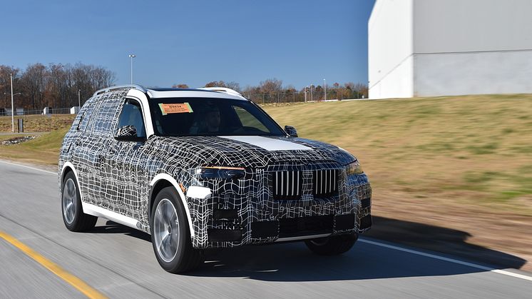 Preprodusert versjon av BMW X7