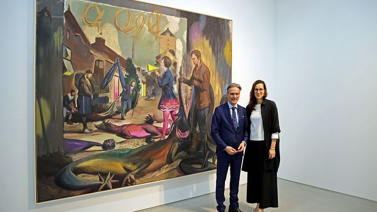 Steffen Hildebrand und Anka Ziefer präsentieren in der G2 Kunsthalle vom 30.01. bis 10.05.2020 Werke von Neo Rauch - Foto: Isabell Gradinger