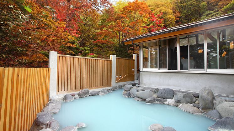 Chuzenji Kanaya Hotel Onsen amid Fall Foliage