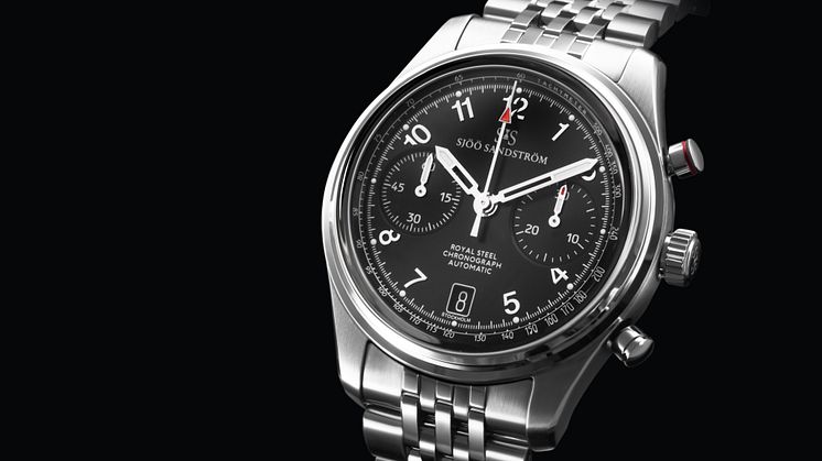 Royal Steel Chronograph 40mm Black Image - Sjöö Sandström.jpg