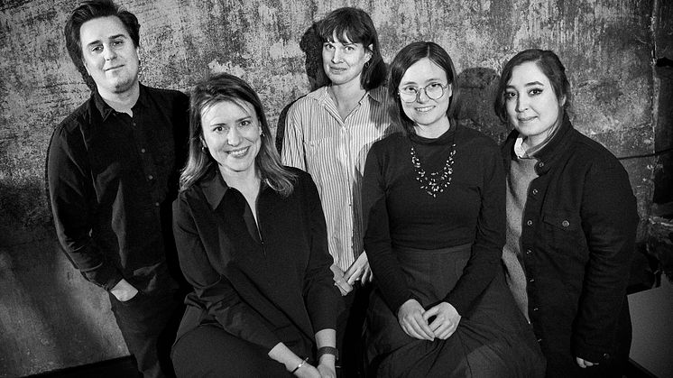 Från vänster: Jakob Sjöberg, Elif Ekim-Olsen, Helena Cervin-Ellqvist, Carolina Nilsson, Pantea Peighami 