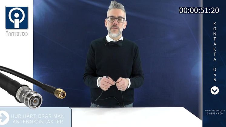 Hur hårt drar man antennkontakter?
