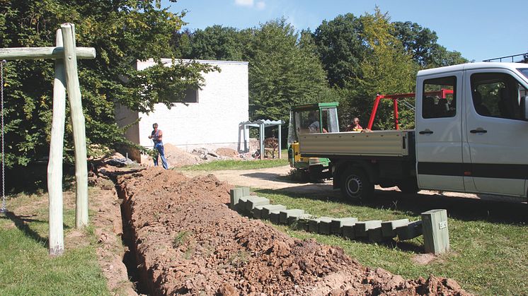 Startschuss für Umbau im Kinderhospiz: RWE Companius und Bildungszentrum Engergie Halle machen den Anfang