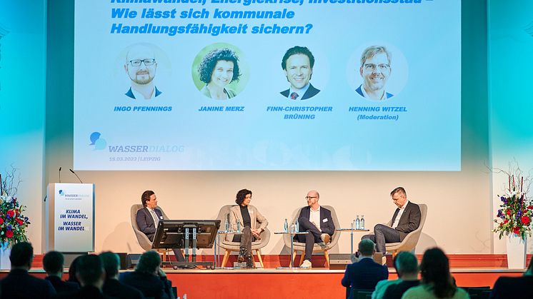 Mit spannenden Diskussionen über kommunale Handlungsfähigkeit in Zeiten des Klimawandels ist am Mittwochnachmittag (15. März) in Leipzig der 6. WasserDialog zu Ende gegangen - ein Forum für den Austausch zwischen Wasserwirtschaft und Kommunen