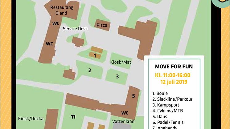 Karta Move for fun 12 juli