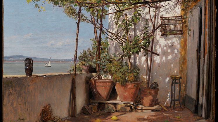 Martinus Rørbye, Loggia on Procida, 1835