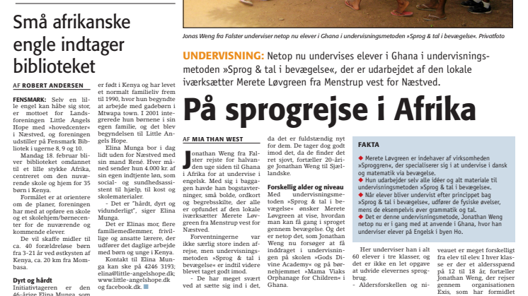 På sprogrejse i Afrika
