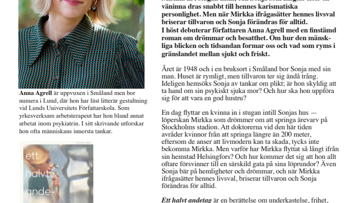 Ny bok! Lundaförfattare debuterar med finstämd roman om drömmar och besatthet