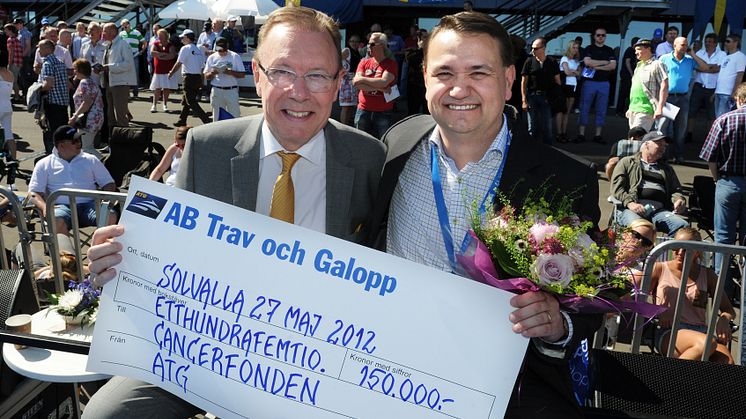 ATG skänker 150 000 kronor till Cancerfonden