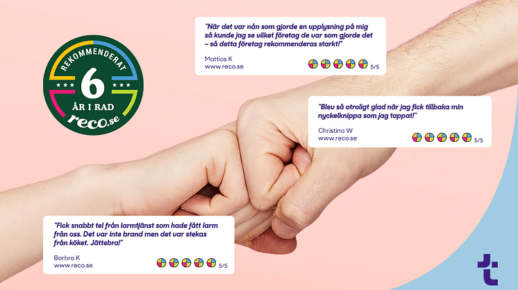 Tryggsam tilldelas rekommenderat företag för sjätte året i rad