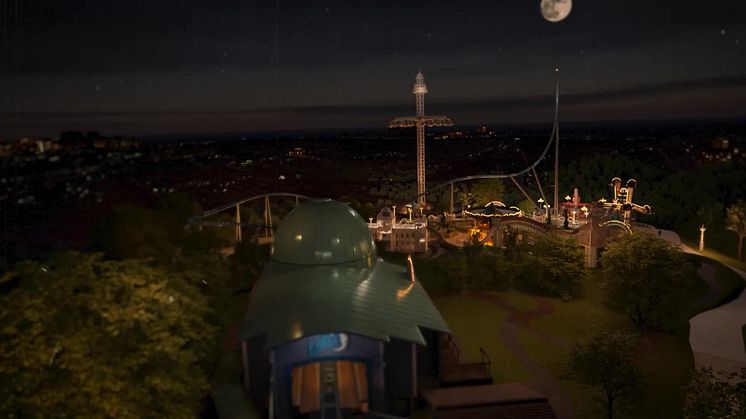 Point of view-video av berg- och dalbanan Luna