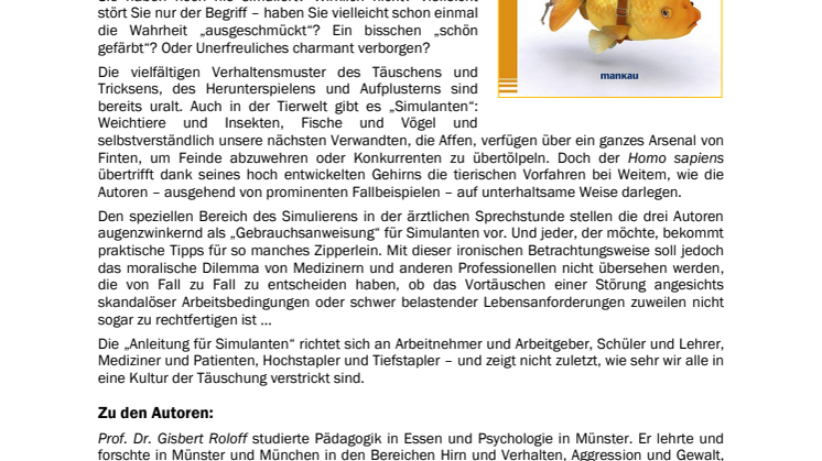 Waschzettel "Anleitung für Simulanten"