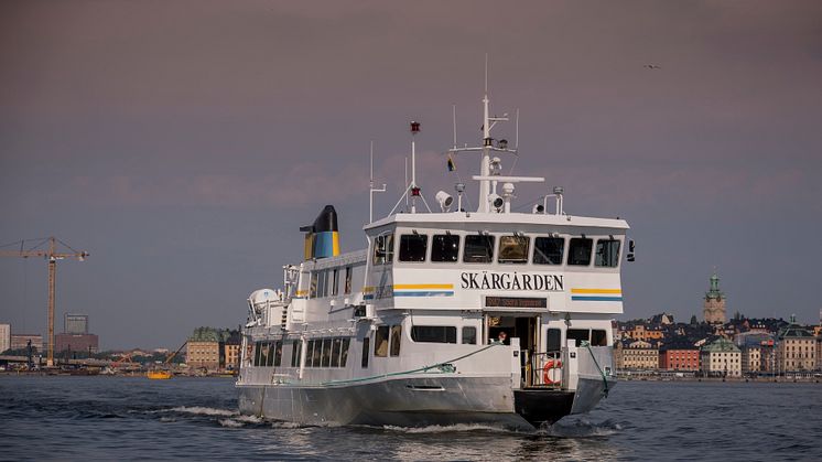 På väg ut i skärgården. 