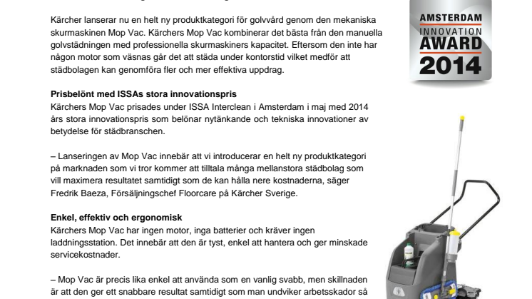 Mop Vac: En innovation mittemellan manuell golvstädning och skurmaskin